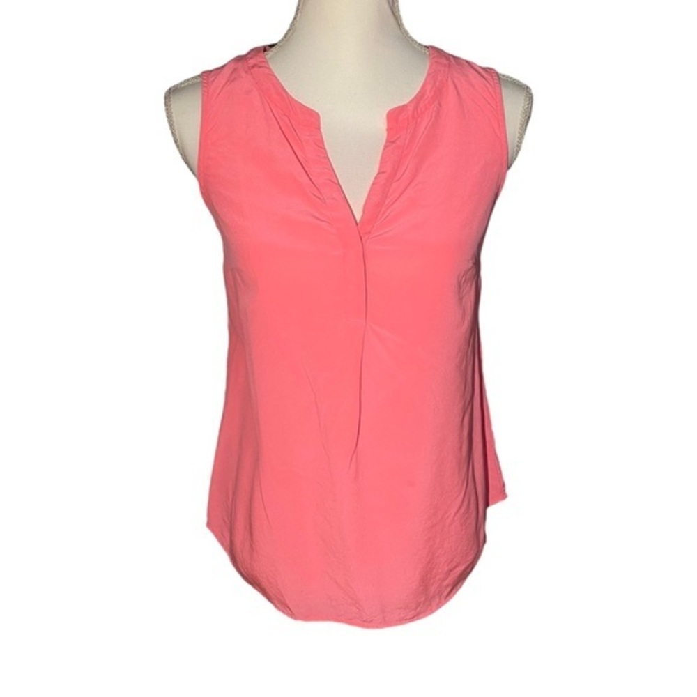 Lilly Pulitzer Women's XS 100% Silk Stacey Sleeveless Tank Top Blouse Shirt